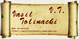 Vasil Tolinački vizit kartica